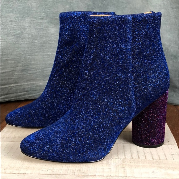 sparkly blue boots